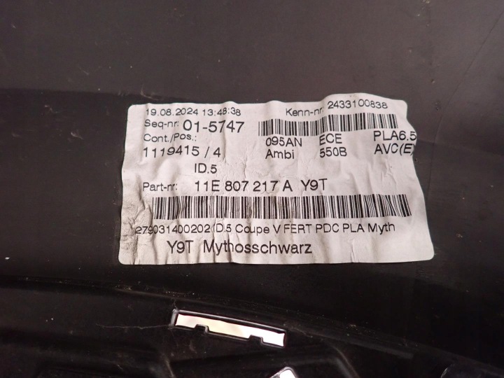 Přední nárazník VW ID5 2021- 11E807217